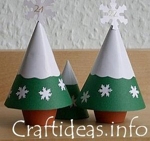 Craftideas Flower Pot Trees Advent Calendar
